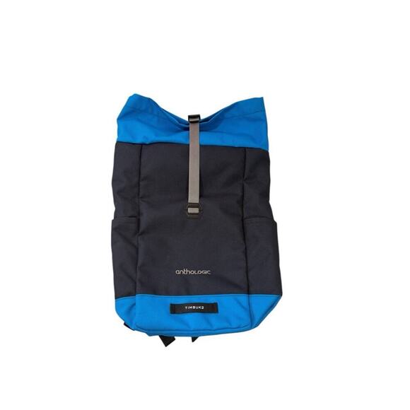 Timbuk2 Tuck Pack Backpack Blue Grey Gray Canvas Travel Bag Commuter - Picture 1 of 8